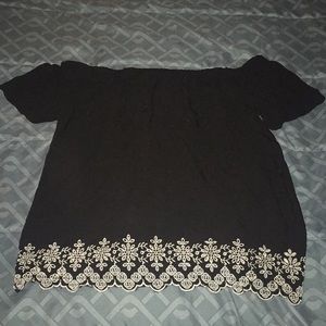 Black off the shoulder Blouse